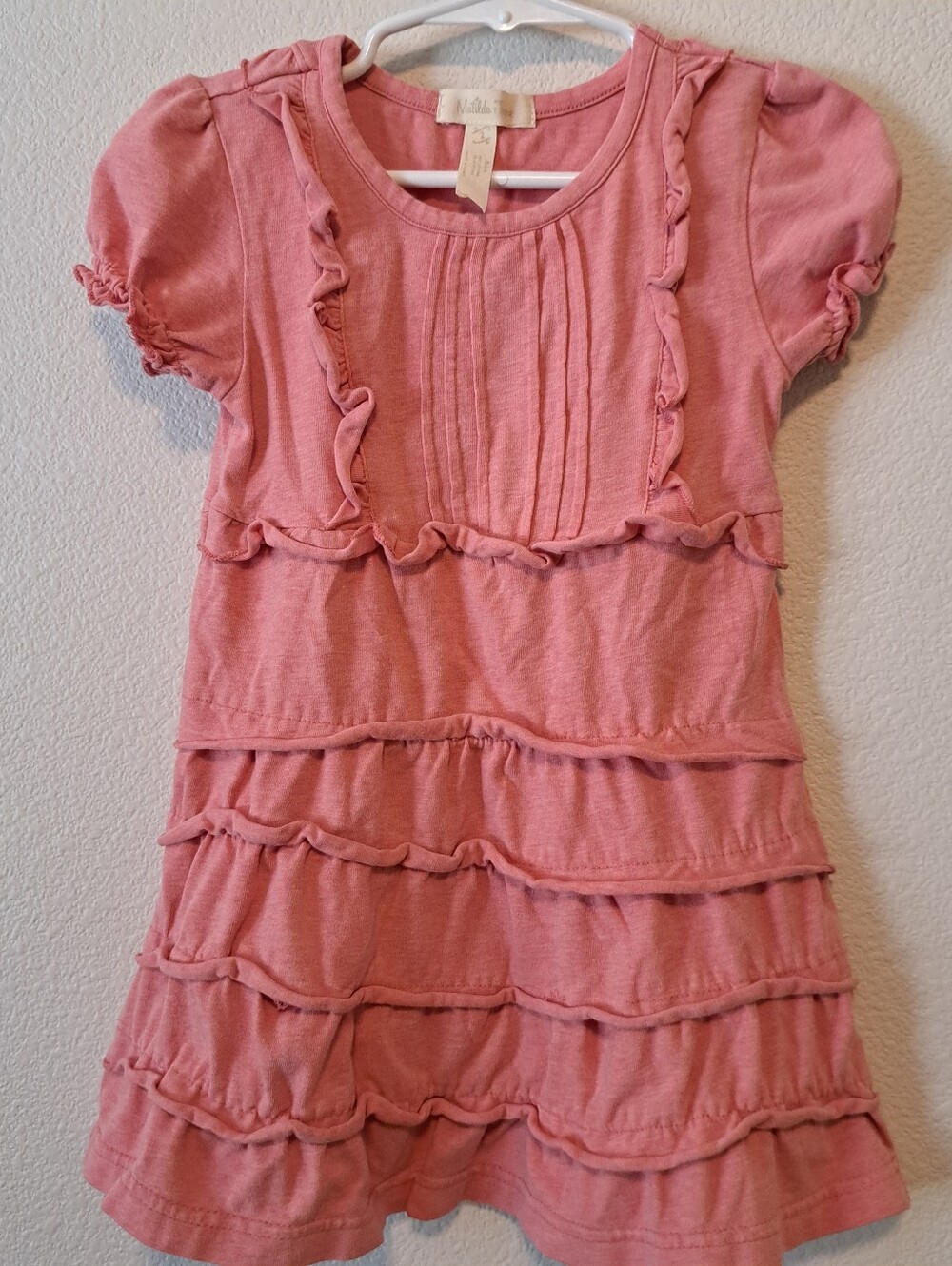 Matilda Jane Girls' Pink Ruffle Tiered Dress Size 2T EUC